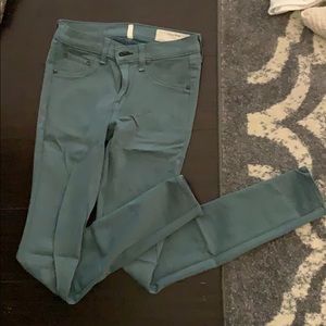 SOLD Rag and bone skinny jeans greenish blue